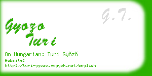 gyozo turi business card